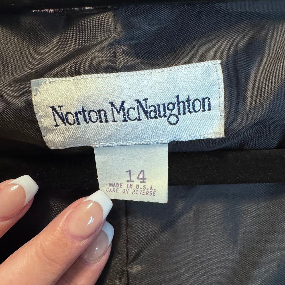 Vintage Norton McNaughton Velvet Floral Vest Size 14 Whimsigoth Goth Boho 90s - Picture 5 of 6